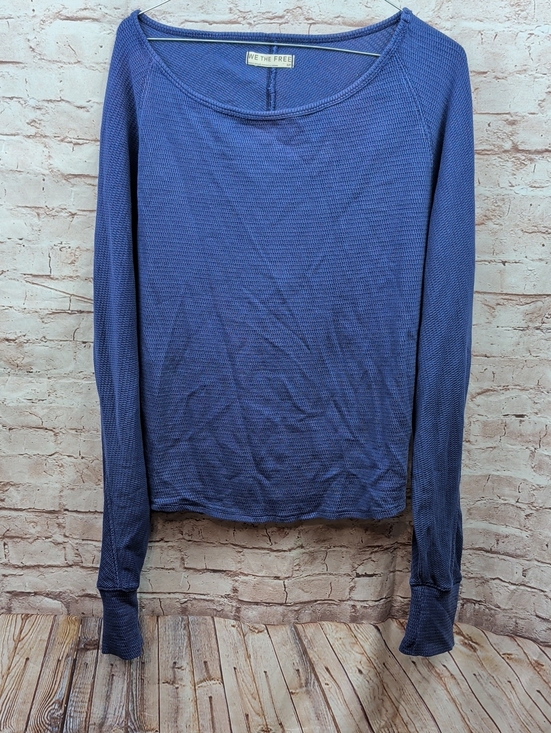 We The Free Tops - We The Free Women’s Long Sleeve Thermal Crew - Blue Small